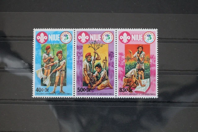 Niue 490-492 postfrisch Pfadfinder #WH541