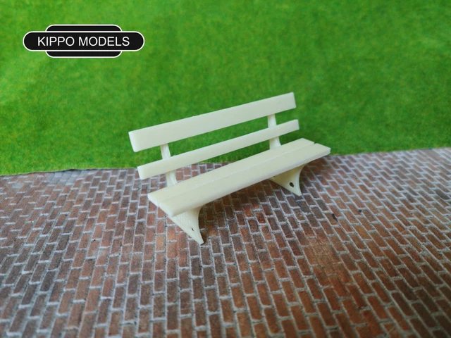 10 Bancs De Parc Miniatures Pour Modélisme Ferroviaire HO/N - Échelle 1:75, En Plastique, Pour Dioramas Et Paysages