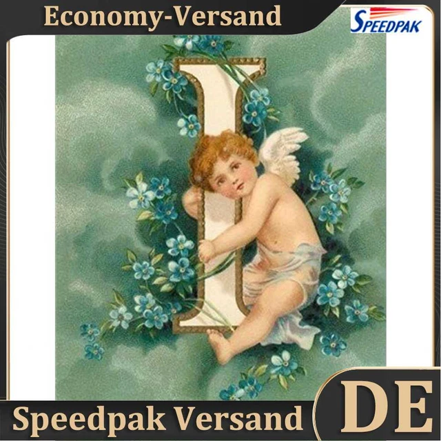 5D DIY Diamond Painting Set Engel mit Brief Strass Zeichnung Full Round Drill Di