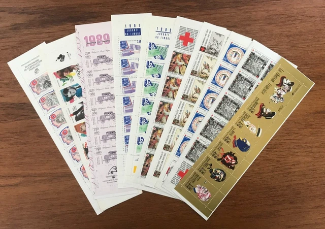 Lot de 10 carnets  en francs lot 43  valeur en euros : 26€