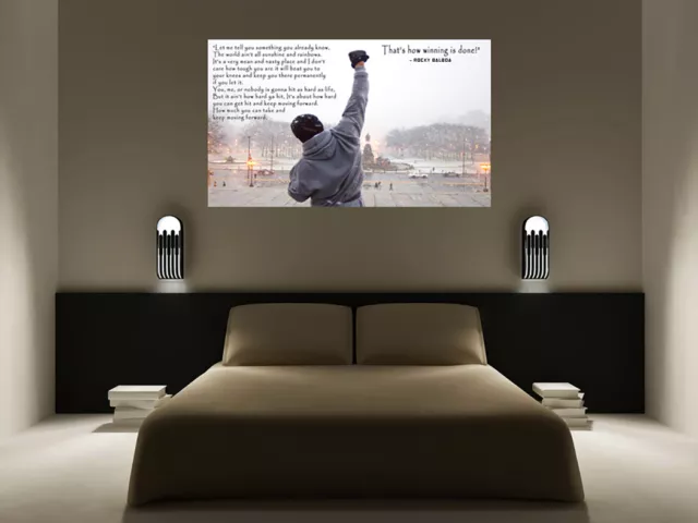 Rocky Balboa gym hope quote canvas wall art print picture READY TO HANG 3