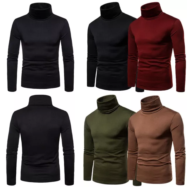 Pull À Col Roulé Pour Hommes Pull À Manches Longues Chaud Et Décontracté R