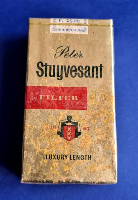 Ancien paquet cigarettes vide pour collection Peter Stuyvesant  Old Vintage Rare