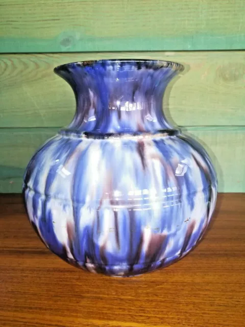 VASE POTERIE TERRE VERNISSÉE BAVENT NORMANDIE XXème