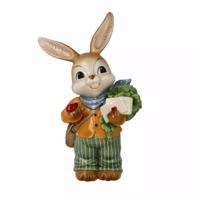 Goebel Figur Hase - Mit guten Wünschen, Ostern, Steingut, Bunt, 24 cm, 66845641