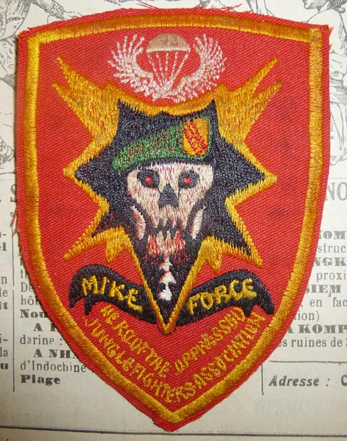 Patch - MIKE FORCE - USSF, Jungle Fighters Assc - MACV-SOG - Vietnam War - Z.149