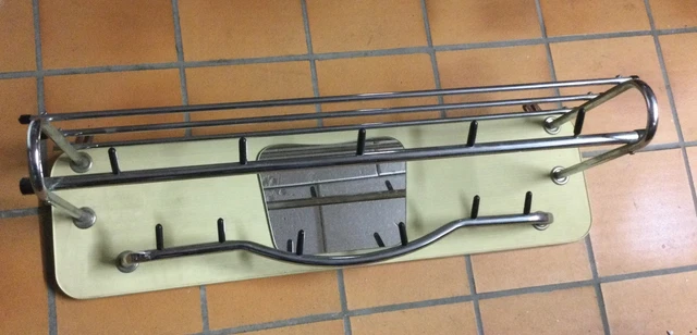 Ancien Grand Vestiaire train SNCF porte manteau chapeau
