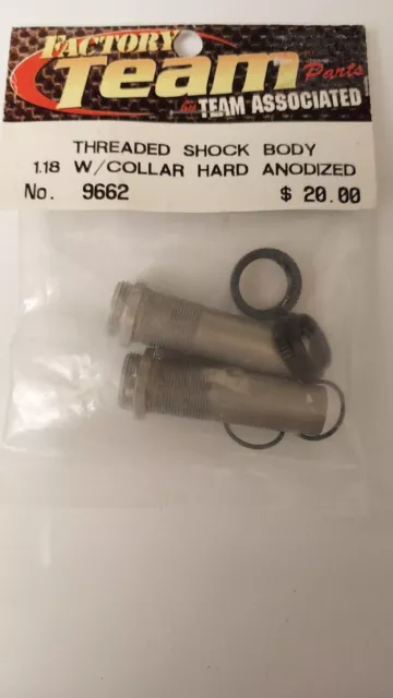 Factory Team Associated  Threaded shock bodies 1.13 length #9662 . No caps