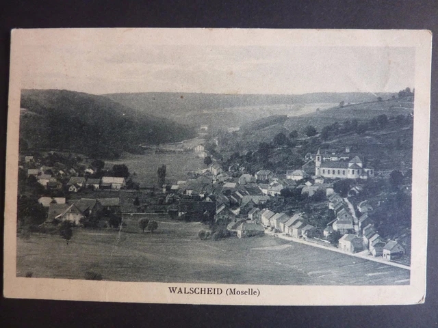 WALSCHEID Moselle CPA 57 vue du village