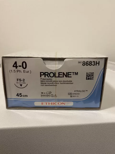 Prolene 4-0, PS-2 Nadel, 45cm, OVP und Neu.