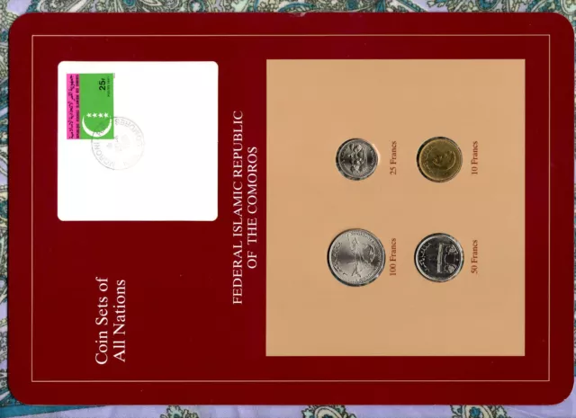 Coin Sets of All Nations Comoros Islands 1977 - 1994 UNC