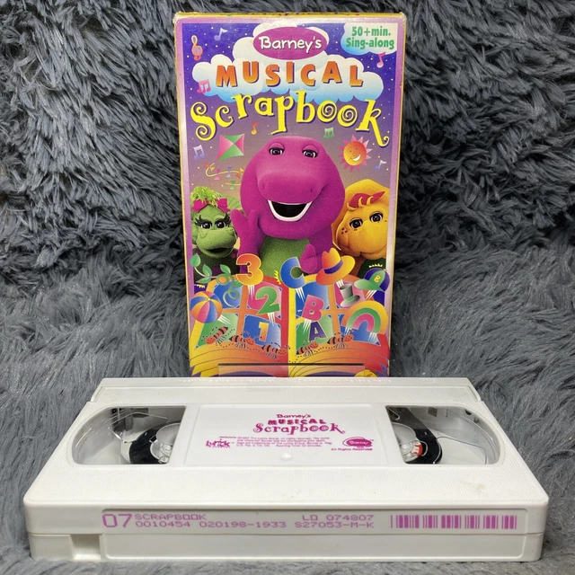 barney-barney-s-musical-scrapbook-vhs-tape-1997-lyrick-studios-kids