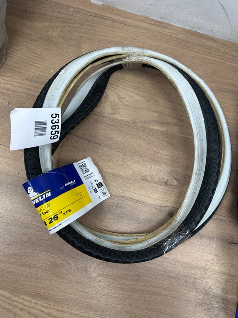 Pneu Vélo Michelin World Tour 650x35B (26x1.5) Noir Transparent - Neuf Pour Cyclotourisme