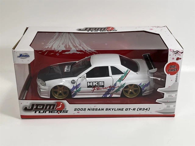 Miniature Anson 1/18 - Nissan Skyline GTR R34 Tunerz Hotwheels - RARE (manque Pièces)