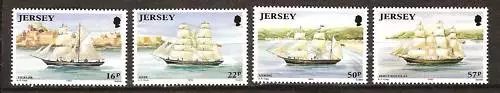 Jersey # 596-9 Mnh Sailing Ships Ocean Sea Landscapes