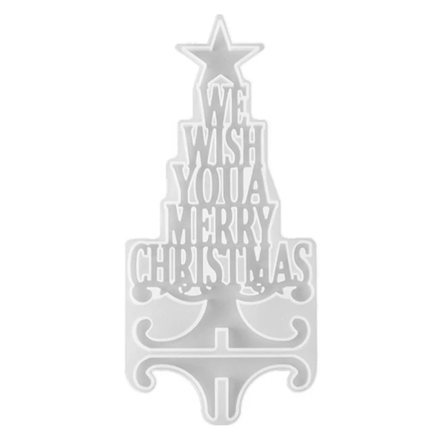 Christmas Tree Mold Silica Gel Epoxy Resin Crafts Desktop Mini