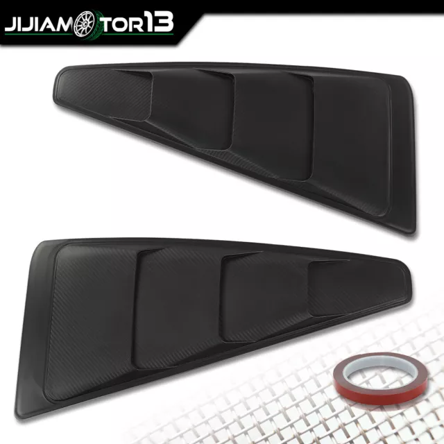 1/4 Quarter Side Window Louvers Scoop Cover Vent Fit For 2005-2014 Ford Mustang
