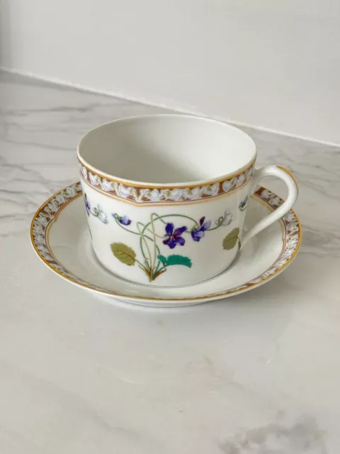 Haviland Limoges Imperatrice Eugenie France Flat cup and saucer 7 set available