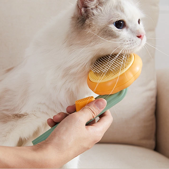 Pet Hair Remover Dog Cat Comb Grooming Massage Deshedding Self Cleaning Brush