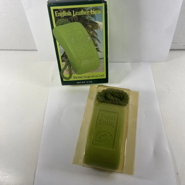 VTG NEW OLD STOCK 70s English Leather Soap on a Rope in Box 6oz