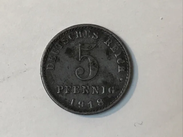 1918 - Deutsches Reich (Weimarer Republik)  - 5 Pfennig