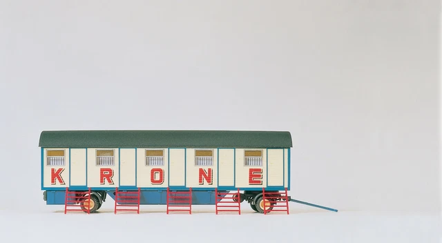 Preiser 21032 - Caravane Cirque Krone 5 Compartiments - échelle HO 1:87, Miniature Neuve
