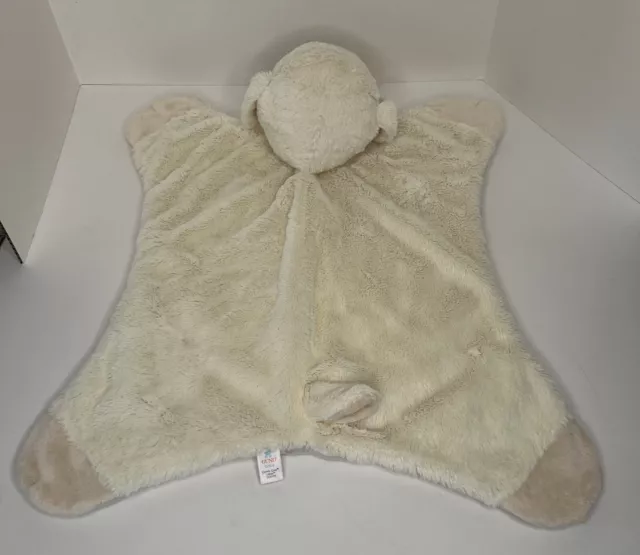 Baby Gund Comfy Cozy Lopsy 058935 Plush Lamb Ivory/Cream Security Blanket Satin 3