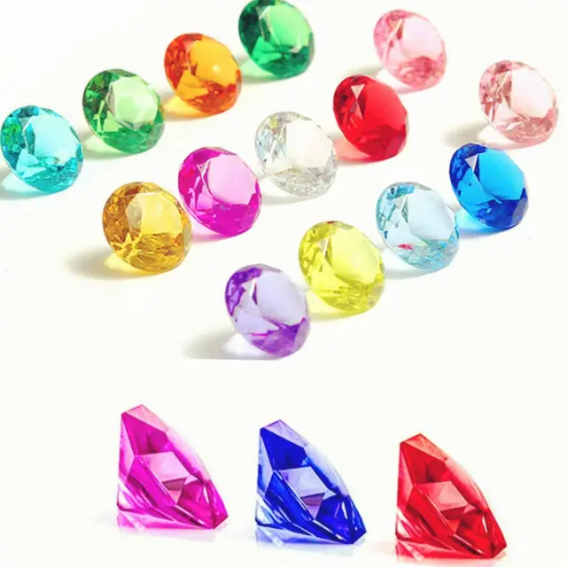 50Pieces Acrylic Diamond Gems Jewels Pirate Gems Set Treasure Jewels Chest Hunt