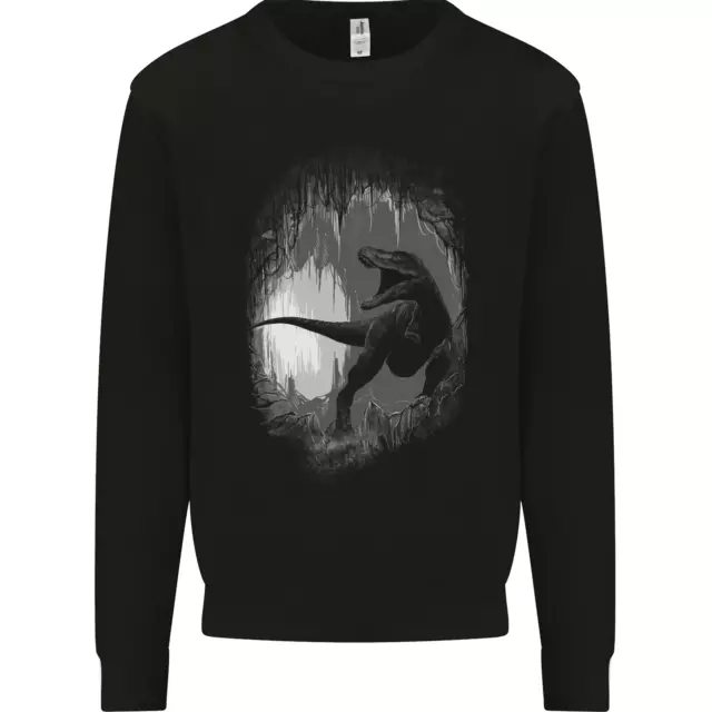 Dinosaur Cave T-Rex Kids Sweatshirt Jumper