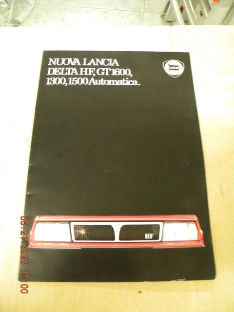 lancia delta hf-gt 1600  depliant  originale