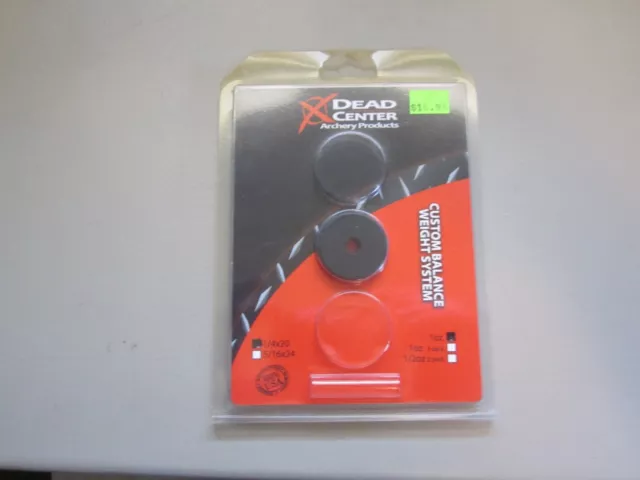 Dead Center Archery Products Stainless 1 Oz. Weight Matte Black NEW