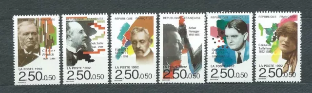 CÉLÉBRITÉS - 1992 YT 2747 à 2752 - TIMBRES NEUFS** MNH