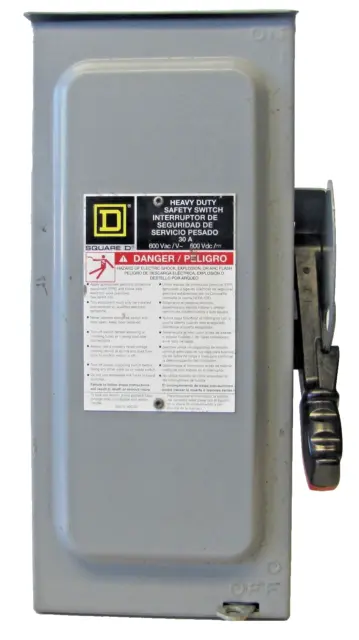Square D H361NRB 30A Safety Disconnect Switch Fusible 30 Amp
