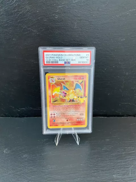 Pokemon Glurak 4/102 Celebrations Holo deutsch - GEM MT PSA 10