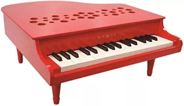 KAWAI Mini Grand Piano Musical Instrument Toy P-32 Red Made In Japan 1163