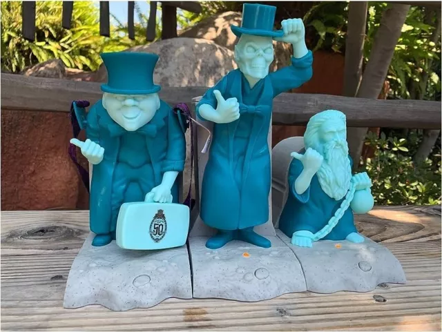 Disney Parks Haunted Mansion 3 Hitchhiking Ghosts Popcorn Bucket Sipper Set NEW