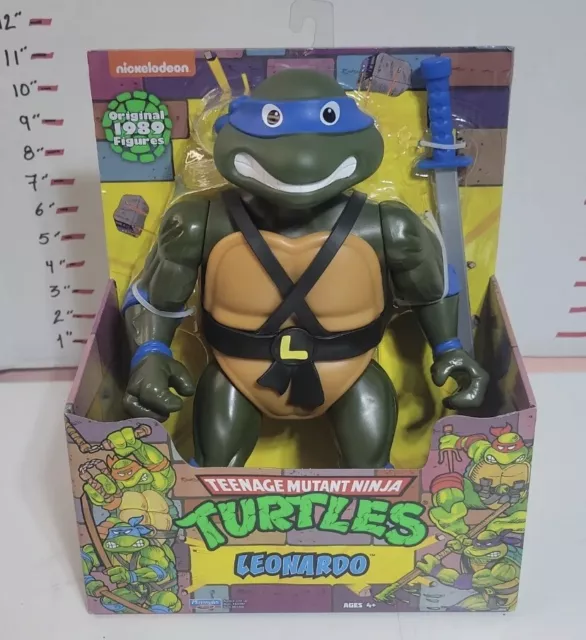 TEENAGE MUTANT NINJA TURTLES Giant LEONARDO Original 1989 figure New Release