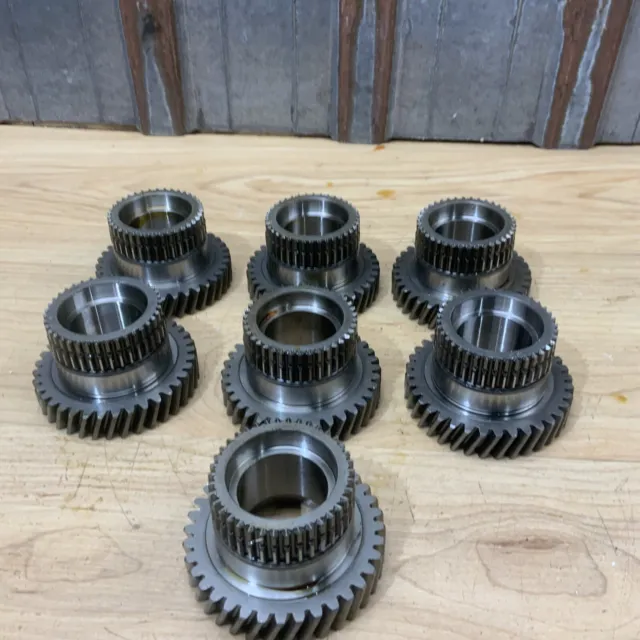 Lot Of 7 Industrial Machine Steampunk Pulley Gear Cog Robot Salvage Lamp Base￼