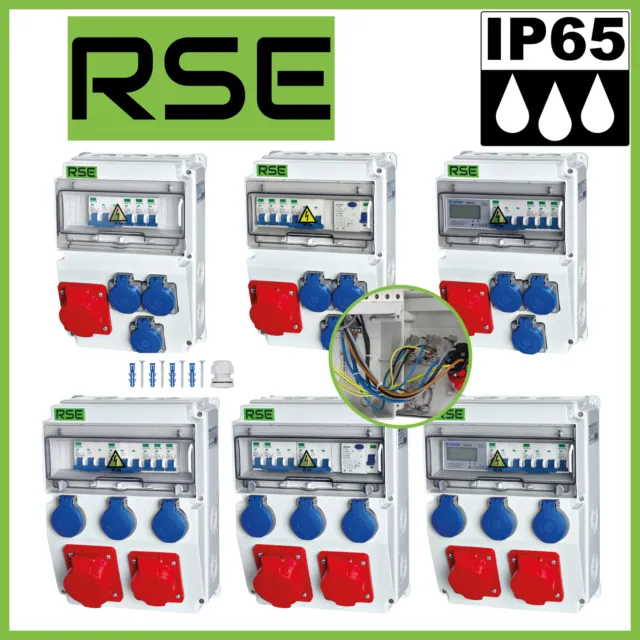 Distribuidor De Potencia Rse Distribuidor De Pared Completo Cableado 32A 16A 230V Con Cee...