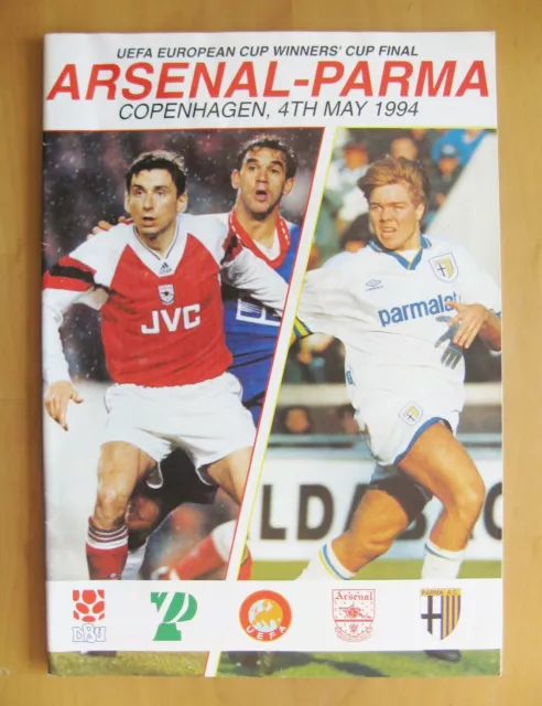 1994 ECWC Final ARSENAL v PARMA *VG Condition Football Programme*