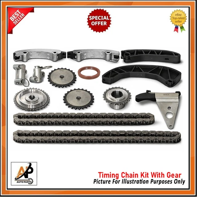 Kit Complet Chaîne De Distribution Pour Hyundai H-1 / Kia Sorento I 2.5L Diesel - Pièces Moteur