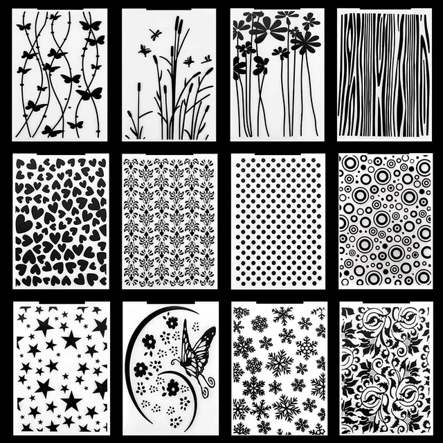 Decorazione Carta Musicale Kwan Crafts Parole Testo Sfondo Plastica Goffratura Cartelle Per Stampo Plastica Trasparente