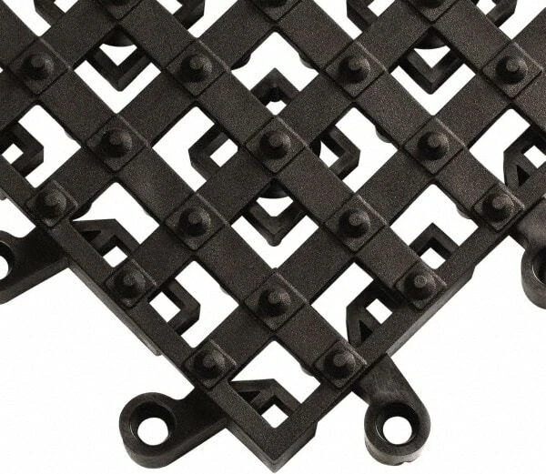 Wearwell 18" Long x 18" Wide x 7/8" Thick, Anti-Fatigue Modular Matting Open ...