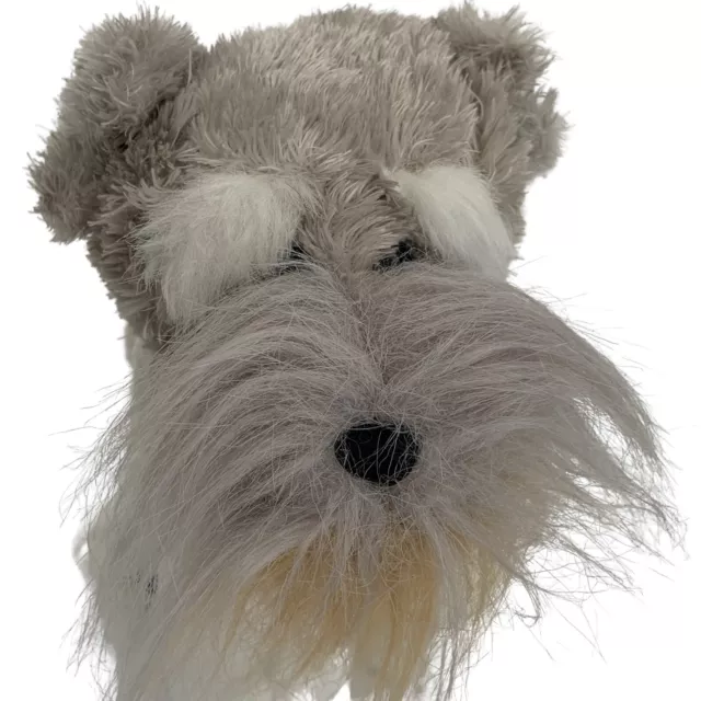 Ganz Webkinz Schnauzer Plush Dog Gray White Stuffed Animal Toy HM159 NO CODE