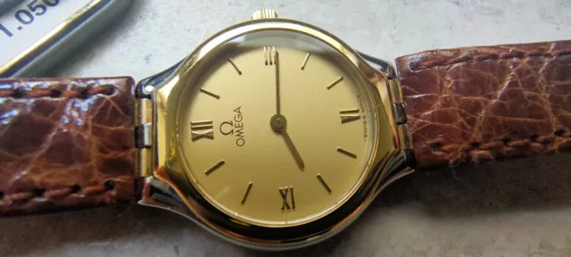 OMEGA Vintage Lady Steel and 18K Gold NUOVO NOS New Old Stock