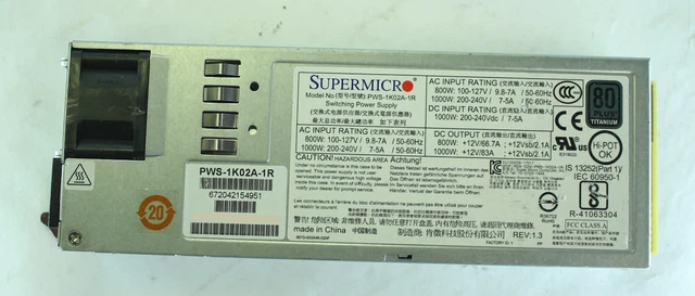 80 PLUS Titanium 80 PLUS Thor Power Supply Units