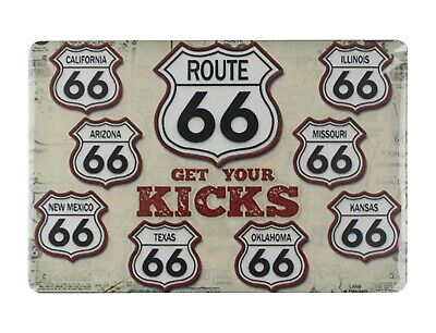 Get your kicks route 66 tin metal sign  metal signs
