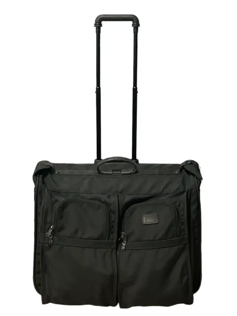 Tumi Black Ballistic Nylon Rolling Garment Bag Luggage 2231D3 24"x20"x14"
