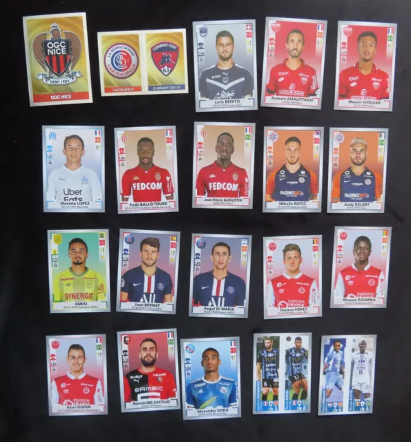 Panini Football Lot De 20 Images Foot 2019-2020 Aucun Double