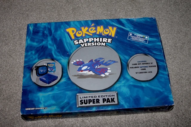 NINTENDO GAMEBOY ADVANCE SP Pokemon Sapphire Kyogre -Super Pak